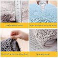 Miniatyrbillede 5 af 5: Skridsikre badeværelsestæppe Maskinvaskbar Bløde Absorberende Mikrofibre Mat Dark Gray