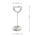 Miniatyrbillede 4 af 5: 1/5/10/20 stk Metal Hjerteformet Billede Mini Holder Memo Fotokort Clip Stand 20PCS