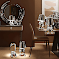 Miniatyrbild 3 av 3: En Man Led Bord Touch Dimbar Lamp Bar Silver