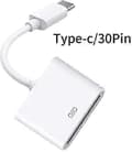 Apple 30-stifts till USB-C-kabel för snabb dataöverföring och laddning