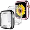 Miniatyrbild 1 av 5: För Apple Watch Fodral 40mm Series 4 Series 5 Med Skärmskydd, 3 Pack Soft TPU Ultratunt skydd All-around Skyddsfodral För Iwatch Series 4 40m