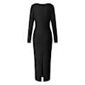Miniatyrbild 3 av 5: Dam Bodycon Klänning V-ringad Långärmad Maxiklänning. M