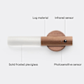 Miniatyrbillede 2 af 4: Skab Lys Magnetisk Lysfølsom + Infrarød Sensor Trælampe Led Usb Genopladelig Til Skab Skab Garderobe Walnut