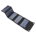 Miniatyrbillede 1 af 5: 70w Foldbar Usb Solpanel Bærbar Sammenfoldelig Vandtæt Solpanel Oplader Udendørs Mobil Strøm Batterioplader