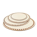 Miniatyrbillede 1 af 4: 4 stk rund træbase til hæklet kurv Diameter 10cm/15cm/20cm/25cm Cirkulær træbase Trækurvbund