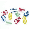 Pikkukuva 1 / 4: Kasvattu färgglad vårkattleksak Kattleksak Kattfärg Plast Spring Cat Hoppleksak Elastik leksak Färg Plast Spring Cat Toy