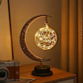 Pikkukuva 4 / 5: Dekorativ bordslampa, Moon Night Lamp Winding Bomullstråd Led Light Lamp style 2