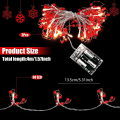 Miniatyrbilde 3 av 5: 2,5 m Christmas Berry Beaded Garland String Light Christmas Mantle Dekor Akryl Pearl Varme Led-lys Festlig opplyst batteri