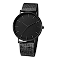 Miniatyrbillede 1 af 3: Herre Quartz Watch Luxury Case Analog Black Band Black Pointer
