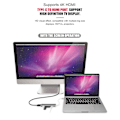 Miniatyrbillede 2 af 4: Usb C til Dual HDMI Adapter, 7 i 1 Usb C Docking Station Multi Monitor Adapter