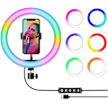 Pikkukuva 1 / 4: Rgb Live Fill Light Mj33 värikäs verkkopunainen rengasvalo 13 tuuman hevosurheilun LED-filmi- ja televisioilmakehän kirkkaat lihakset