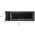 Pikkukuva 4 / 4: Taitettava kannettava Silent Click Silikoninen Vedenpitävä Rollup Keypad Ohut