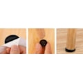 Miniatyrbilde 4 av 4: Sklisikker selvklebende gummifotputer Sort Funiture Stolputer Protector Gulvbeskyttere Round 12pcs