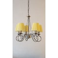 Miniatyrbild 3 av 4: 12 cm modern spetshängande lampskärm ljusgul färg light yellow color