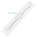 Miniatyrbild 3 av 5: 100pcs Eyebrow Ruler, Disposable Brow Ruler Adhesive Eyebrow Sticker Stencil Guide Measuring Tool