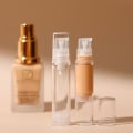 Miniatyrbild 2 av 5: Flytande Foundation reseflaska 5 ml 10 ml 15 ml Mini Cosmetic Foundation Prov ompackningsverktyg Airless pumpflaska Bärbar pump 5mlx3