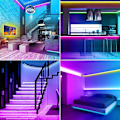 Miniatyrbillede 4 af 4: LED-Strips 30m (15mx2), LED Soveværelse Bluetooth, LED-Strips med APP Fjernbetjening