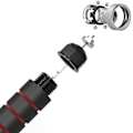Miniatyrbillede 3 af 5: Jump Rope Springe uden sammenfiltring med kuglelejer Rapid Speed ​​Rope med justerbar black