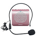 Miniatyrbild 1 av 5: Bärbar mikrofon högtalare Mini röstförstärkare med USB tf-kort FM-radio för lärare Reseguide Rose Gold