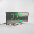 Miniatyrbild 4 av 4: Led Digital Väckarklocka Desktop Bord Klocka Elektronisk klocka Snooze Funktion Alarm Clock Digital Green