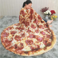 Pikkukuva 3 / 5: Maissi Tortilla Filt Pita Lavash Soft Throw Filt Till Säng Fleece Soffa Pläd Plysch Överkast Manta Burrito Koce Burritos-2-2 diameter-150CM