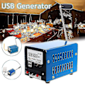 Miniatyrbillede 2 af 5: Højeffekt Dynamo-oplader Bærbar nødhåndskrafthåndsving Usb-opladning Nødoverlevelse Håndsvinggenerator