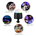 Miniatyrbilde 4 av 5: Discokule med fjernkontroll DJ-belysning Partylys Strobe Lampe 15 Moduser Scene Barlys For Hjem Dans Bursdag Bar Show Klubb
