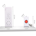 Miniatyrbillede 2 af 5: Wireless Caregiver Smart Personal Pager System Alarmopkaldsknap til nødhjælp