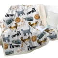 Miniatyrbillede 5 af 5: Sødt kattetæppe Kawaii Cat Lover Gave Plys Sherpa Tæppe Varmt Letvægts Plys Circle Tæppe 1 Lamb Fleece 130*150CM