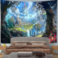 Pikkukuva 2 / 3: Metsälinnan seinäriipus, Psykedeelinen unelma Tapestry Fairy Tale Tapestry
