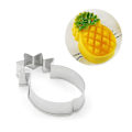 Miniatyrbillede 2 af 5: Frugt Ananas Småkage Udskærer Rustfri Stål Udskærere Form gør det selv Fondant wienerbrød Kiks Bageform til børn