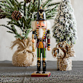 Miniatyrbillede 4 af 4: 30 cm Nøddeknækker Puppet Tin Soldat Træ Valnød Mand Lille Ornament A