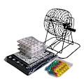 Pikkukuva 1 / 5: Bingo Lottery Machine Draw Set Juhliin Koti Pub Lucky Balls Perhetarvikkeet Ulkoleirintävälineet