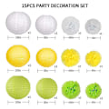 Pikkukuva 2 / 4: Paperinen kukkapallo Paperinen set Syntymäpäiväjuhlien hääkoristeet 15kpl/ set Multicolor