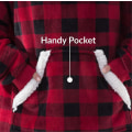 Miniatyrbillede 5 af 5: Den nye Felt Sweatshirt Oversized hættetrøje Red and black check