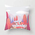 Miniatyrbillede 3 af 5: 4 stk 45x45cm Maple Leaf Pudebetræk Sofa Pudebetræk