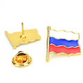 Pikkukuva 1 / 3: rintaneulat Heiluttaen lippunastat Maamerkit Emali Pins2kpl Russia