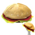 Halloween Hamburger Hatt Cheeseburger Kostym Snabbmat Karneval Julfest Tillbehör