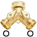 Miniatyrbillede 1 af 4: Messing manifold, splitter tovejs vaskemaskineslangeforbindelse