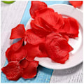 Miniatyrbilde 4 av 5: 500/1000/3000 stk Fargerike kunstige roseblader Bryllup Romantisk Silke Rose Blomsterblad Bryllupsfest dekorasjonsutstyr 50% light blue 3000pcs