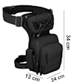 Miniatyrbillede 3 af 3: Vandtæt militær taktisk Drop Leg Pouch Bag Cross Over Leg Rig