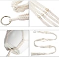 Miniatyrbild 3 av 5: Macrame växthängare med krokar, hängande set inomhus utomhus 5 pack