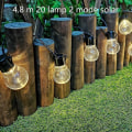 Miniatyrbild 2 av 5: Solar Powered Led String Lights- Vattentät uteplats ljus