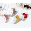 Miniatyrbillede 2 af 5: Baby Småbørn Anti-slip Slipper Gulv Åndbar Tykke Vinter Varme Sko Sokker Red shark 24and25