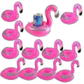 Pikkukuva 1 / 5: Puhallettava kelluva Flamingo-juomateline 12 pakkaus