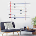 Miniatyrbild 1 av 4: Takstångshållare Rullfiske 6-spöns fiskespö Display Rack Spö Overhead Väggfäste Hållare Fiskeredskap