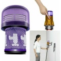 Miniatyrbillede 4 af 5: Den nye 3-pak 971517 01 HEPA-filter til Dyson V12 Detect Slim, sløjdløs dammsugare med 1 bryst