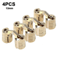 Pikkukuva 1 / 4: 4 kpl piilotettu messinkitynnyrin saranat sylinterimäinen näkymätön piilotettu 12MM