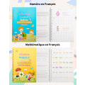 Miniatyrbilde 5 av 5: Magic Reusable Practice Notebook med 1 Magic Pen + 5 Refills + 1 Grip Corrector