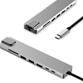 Miniatyrbild 3 av 4: 8 In1 Usb-c 3.1 till Type-c USB 3.0 Hub, HDMI Rj45 Ethernet Micro Adapter